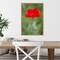 Red Poppy Flower by Richard & Susan Day Danita Delimont 16-in. W x 23-in. H. Canvas Wall Art Print Framed in Natural